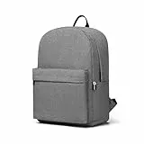 KONO Kinderrucksack Schultasche für Jungen und Mädchen Leichter Rucksack für Teenager Studenten Büchertasche Reise Casual Daypack Damen Herren, grau, Einheitsgröße, Schule