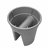KHW 34132 Blumentopf Flowerclip, 3-er Set, grau