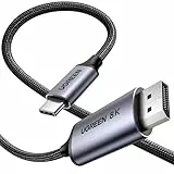 UGREEN USB C auf DisplayPort 1.4 Kabel Bidirektional 8K@60Hz 4K@240Hz DisplayPort auf USB C Thunderbolt 4 Kabel Aluminium geflochten （2M）