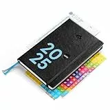 weekview compact note – der clevere Wochenplaner! Personal Organizer mit großem Notizteil A6+ Leseband, Sticker, Tafelkalender, Einstecktasche, Gummiband (Classic, schwarz 2025)