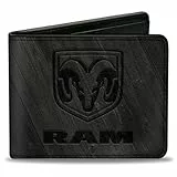 Buckle-Down mens Buckle-down Bifold Wallet Ram Reisezubehr Bi Fold Brieftasche, Schwarz, 4 EU