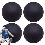 Generisch bälle | 4X Hochelastizität Gummi - -Bounce -Kugel | Outdoor Sports Gummi Hohlball | Hochelastischer, hohe Sichtbarkeit von hohlen Bällen für Anfänger und Hobbyspieler