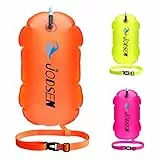 Schwimmboje,Schwimmwagen im Freien,Aufblasbare Schwimmen Boje und Trockensack,Swim Bubble,für Open Water Kinder Triathlon Sport Schnorcheln Rennen Ausbildung Zubehör,Gut sichtbarer (Orange)