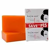Kojie San Kojisäure-Seife, 2 Stück, 65 g, mit Glycerin und Vitamin C. Antibakterielle Seife lässt dunkle Flecken, Mitesser, Sommersprossen, Aknenarben verschwinden und sorgt für klare, strahlende Haut
