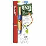 STABILO - Ergonomischer Druck-Bleistift für Rechtshänder - EASYergo 1.4 in ultramarinblau/neonorange - inkl. 3 dünner Minen - Härtegrad HB