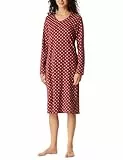 Schiesser Damen Nachthemd Langarm weiche Baumwolle Bigshirt mit Taschen - Nightwear