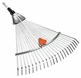 Gardena combisystem-Verstellbesen: Laubrechen mit Variabler Arbeitsbreite von 30-50 cm, ideales Gartenzubehör zum Zusammenfegen von Laub oder Grasschnitt, passend zu Allen cs-Stielen (3103-20)