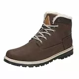PASTAZA Warme Winterschuhe Herren Damen Winterstiefel Outdoor Winterboots Gefüttert Schneestiefel Dunkelbraun 46