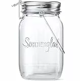 SONNENGLAS Solarlaterne Classic 1000ml – DAS ORIGINAL – Fair Trade Solarlampe aus Südafrika | Mit Solar & USB | Deko und Licht für Haus, Garten und Geschenk | Testsieger – Bekannt aus Pro7 Galileo