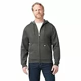 Dickies Herren Kapuzenpullover mit Durchgehendem Reißverschluss Fleece-Jacke, Dunkles Erika, Medium