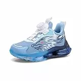 GemChve Sneaker Jungen,Wanderschuhe Kinder,Sportschuhe Mädchen,Turnschuhe Atmungsaktiv Leicht Outdoor Sport,Wasserdicht rutschfest Mit Knopfschnürsenkeln WhiteBlack31EU