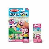 Melissa & Doug Sticker Wow! Eiscreme-Paket: 24-seitiger Aktivitätenblock, Aufkleberstempel, Mini-Aktivitätenblock, 500 Aufkleber, Kunst und Bastelspielzeug, Sammelfigur