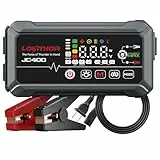 LOKITHOR JC400 9-in-1 Batterieladegerät und Starthilfegerät, 2500A 12V für Autos bis 8,5L Benzin/6,5L Diesel, 750mA/1 A/2 A, 6V/12V Autobatterie-Erhaltungsladegerät, Erhaltungsladegerät und Desulfator