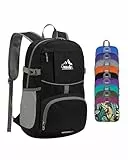 WATERFLY Faltbarer Rucksack Ultraleicht Wanderrucksack: 25L Leichter Tagesrucksack Sportlich Packable Backpack für Herren Damen Wandern Outdoor Trekking Hiking