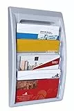 Paperflow 4060.35 Wand-Prospekthalter Quick Blick - A4 quer, alu