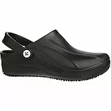 Oxypas Safety Jogger Clogs für Damen - Smooth - Leichter Arbeitsschuh für Herren, ideal für Krankenhaus, Küche oder Garten, Schwarz, Größe EU 40