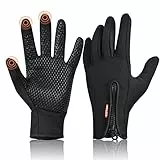 COTOP Handschuhe Winter Herren Damen, Dünn Warm Fahrradhandschuhe mit Touchscreen, rutschfest Winddicht Sport Handschuhe, Geschenke für Laufen/Roller/Joggen/e Scooter (M)