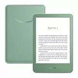 Amazon Kindle (neueste generation) – Der leichteste und kompakteste Kindle, mit blendfreiem Bildschirm, schnellerem Umblättern und anpassbarem Frontlicht – 16 GB – mit Werbung – matchagrün