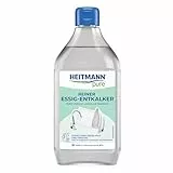 HEITMANN pure Reiner Essig-Entkalker | Natürlicher Kalkreiniger für Küche & Bad | Essigreiniger gegen Kalk & Gerüche | Umweltfreundlicher Entkalker für Oberflächen & Geräte | 500 ml