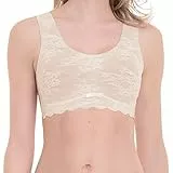 Anita (Since 1886 Damen Bralette - Essentials Lace, Bustier, bügellos, mit Schale, Florale Spitze Creme XL