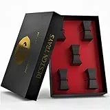 JP Design 5er Set Premium Essstäbchen-Ablagen, Fiberglas, Spülmaschinenfest, Sushi Zubehör inklusive schwarzer Geschenk-Box