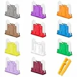 JatilEr Kfz Sicherungen Set 30 Stk, Flachsicherungen Kfz Micro, Autosicherungen Set Gemischt 2Ampere 3A 5A 7.5A 10A 15A 20A 25A 30A 35A 40A mit 1 Sicherungszieher für PKW Wohnmobil LKW Motorrad