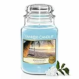 Yankee Candle Duftkerze im Glas (groß) | Beach Escape | Kerze mit langer Brenndauer bis zu 150 Stunden | Perfekte Geschenke für Frauen