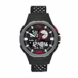 PUMA Herren analog Quarz Uhr mit Textil Armband P5073