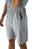 Smith & Solo Sporthose Herren Kurz - Kurze Hosen Herren, Laufshorts Männer Sommer Baumwolle Jogginghose Fitnesshose Sport Sportshorts Bermuda Shorts Hose Trainingshose Tennis (XL, Grau)