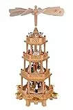 Haushalt International große Weihnachtspyramide Pyramide Weihnachten 4 stöckig,ca.52 cm