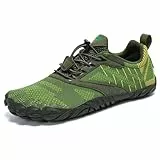 SAGUARO Barfußschuhe Herren Barfuss Schuhe Damen Barfussschuhe Outdoor Zehenschuhe Atmungsaktiv Traillaufschuhe mit Zero-Drop Solhe Waldgrün,Gr.42