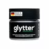Glytter Glitzerpulver für Getränke (Grün) - essbarer Glitzer für Drinks & Flüssigkeiten, z.B. für Likör, Sekt, Cocktails - trinkbares & geschmacksneutrales Glitzerpulver - Glitzerpuder, Glitzer-Staub