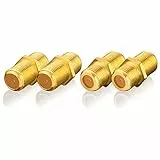 SEBSON SAT Adapter Set - 4X F-Buchse auf F-Buchse - Satellitenkabel Koaxialkabel Verlängerung/SAT Verbinder, Kupplung vergoldet