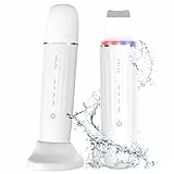 Ultraschallpeelinggerät für Gesicht, ANLAN IPX7 Wasserdicht Ultraschall Skin Scrubber 6 in 1 Gesichtsreinigungsgerät Blau Rotlichtlampe Gesicht Porenreiniger mit Type-C Ladebasis
