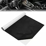 LOMUG Mikrofaserstoff Selbstklebend 40x150cm Stretch Wildleder Optik Kunstleder Dehnbar Stoff Velours, Dachhimmel Stoff Selbstklebend Auto-Deckstoff für Cockpit Autoinnenraum Möbel DIY Reparatur