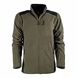 FORSBERG Brodir III, bequeme Fleecejacke, leicht, hochwertig und stylisch, Farbe:oliv/schwarz, Größe:XL