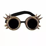 Boland - Brille Cyberpunk, Retro, Spacy, Steampunk, Dornen, Gummiband, Karneval, Halloween, Fasching, Mottoparty, Zubehör für Kostüme