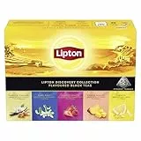 Lipton Tee Geschenkset 'Discovery Collection', mit 5 köstlichen Schwarztee-Varianten, 50 Pyramidbeutel