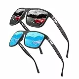 Perfectmiaoxuan Polarisierte Sonnenbrille Herren/Damen ; Vintage/Klassisch/Elegant Brillengestell; HD-Pilotobjektive; Golf/Fahren/Angeln/Reisebrille/Outdoor-Sportarten Mode Sonnenbrille