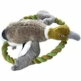 HUNTER WILDLIFE TRAINING DUCK Hundespielzeug, naturgetreu, Plüschspielzeug mit Tau, Ente, M