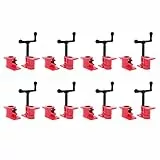awolsrgiop 8 Stück Rohrschraubzwinge Rohrzwingen 3/4 Zoll Rohr Schraubzwingen Set, Schnellspanner Metallklammer Rohrklemmen, Rohrschelle Schraubstock für Holz Handwerkzeug-Schnellspanner