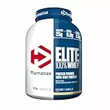 Dymatize Elite 100% Whey Gourmet Vanilla 2170g - High Protein Low Sugar Pulver + Whey Protein und BCAAs
