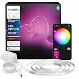 Philips Hue Indoor 3m Smart LED Solo Lightstrip Basis-Set, 1er-Pack, Steuerung mit der Hue App, Funktioniert mit Alexa, Google Assistant und Apple HomeKit