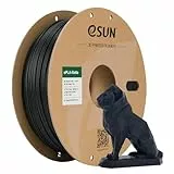 eSUN Aufgerüstet Matte PLA 3D Drucker Filament, PLA 1.75mm, Maßgenauigkeit +/- 0.05mm, 1kg Spule (2.2 LBS) Filament für 3D Drucker, Dunkel Schwarz