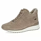 CAPRICE Damen Sneaker hoch mit Fütterung aus Leder Wasserabweisend, Braun (Mud Suede), 39 EU