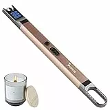 SUPRUS Kerzenfeuerzeug, elektrisches Lichtbogen-Feuerzeug, Winddicht, flammenlos, wiederaufladbar, über USB mit LED-Licht für Kerze, Camping, Grillen, Kochen (Gold)