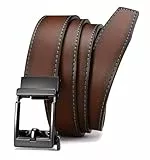 CHAOREN Automatik Gürtel Herren, Gürtel Herren Leder Ratsche für Business Lässig Anzug 35mm ohne Löcher Ledergürtel