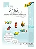 folia 440230 - Mobilefolie, Windradfolie, PVC, transparent, 0,4 mm, 23 x 33 cm, 10 Bogen - zum Basteln von Mobiles oder Windrädern