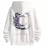 Moshtashio Pullover Herren Hoodie Mit Backprint Kapuzenpullover Hip Hop Hooded Sweatjacke Vintage Coole Langarm Oversized Pulli Streetwear