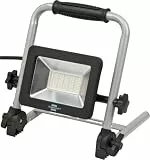 Brennenstuhl LED Baustrahler EL 2050 M (30W, 2700lm, 6500K, IP65, LED Arbeitsstrahler mit 1,5m Kabel, klappbares Gestell)